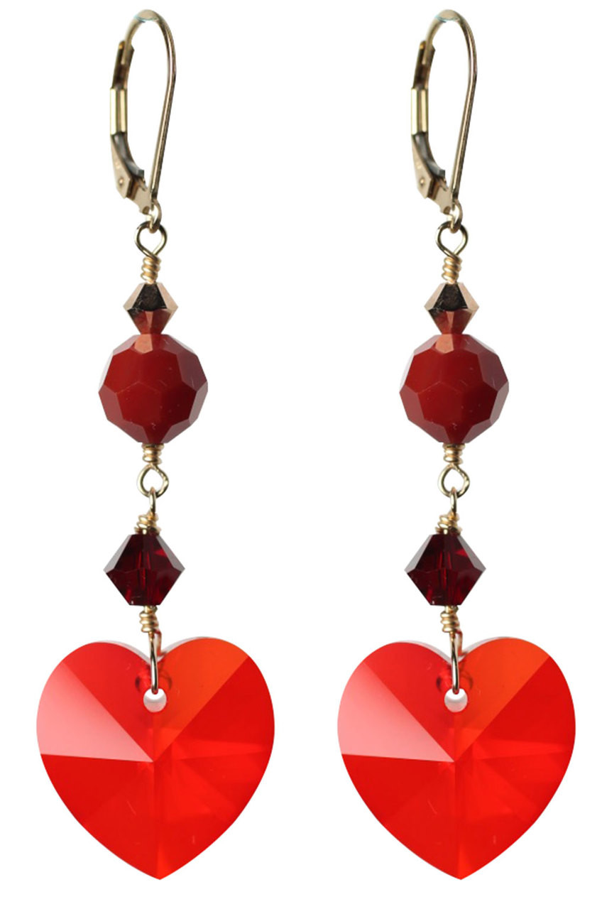 Wine Red Heart Eardrop Fashion Accessories Gold Jewelry Charming Earrings -  China Charming Earrings and Gold Jewelry price | Made-in-China.com